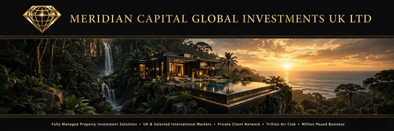 MERIDIAN CAPITAL GLOBAL INVESTMENTS UK LTD jungle waterfall villa portfolio banner